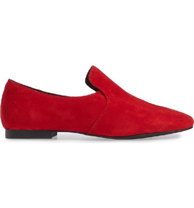 Shop Jeffrey Campbell Priestly Loafer In Red Suede