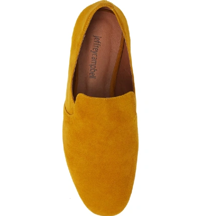 Shop Jeffrey Campbell Priestly Loafer In Mustard Suede