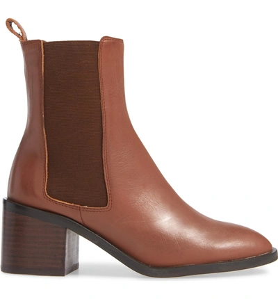 Shop Alias Mae Gail Chelsea Bootie In Tan Leather