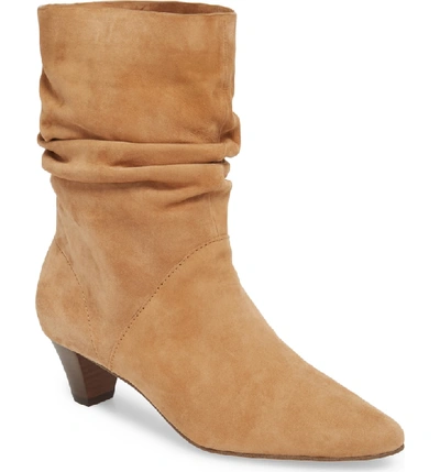 Shop Splendid Nica Slouchy Boot In Light Oak Suede