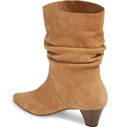 Shop Splendid Nica Slouchy Boot In Light Oak Suede