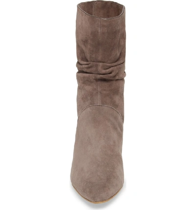 Shop Splendid Nica Slouchy Boot In Light Charcoal Suede