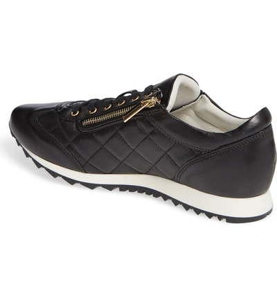 Shop Amalfi By Rangoni Fabrizio Sneaker In Black Leather