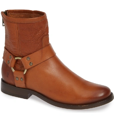 Shop Frye 'phillip' Harness Boot In Whiskey Leather