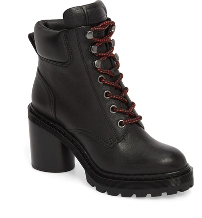 Shop Marc Jacobs Crosby Platform Boot In Black Leather