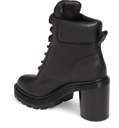 Shop Marc Jacobs Crosby Platform Boot In Black Leather