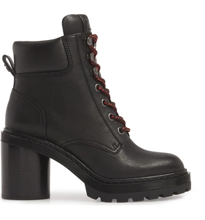 Marc Jacobs Women's Crosby Round Toe Leather Platform Hiking Boots In Black  | ModeSens