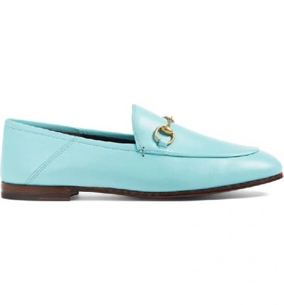 Shop Gucci Brixton Convertible Loafer In Blue Leather