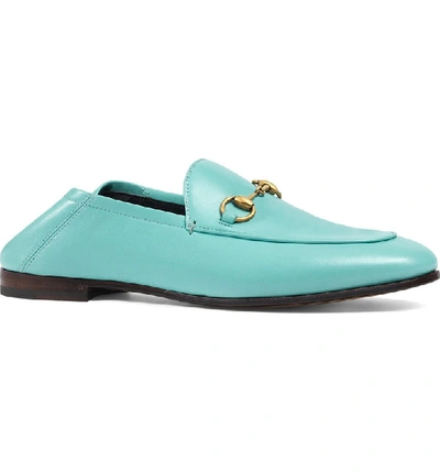 Shop Gucci Brixton Convertible Loafer In Blue Leather