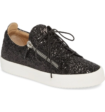 Shop Giuseppe Zanotti May London Low Top Sneaker In Black