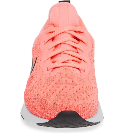 Shop Nike Odyssey React Running Shoe In Pink Tint/ Black-flash Crimson