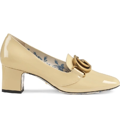 Shop Gucci Loafer Pump In Sand Storm
