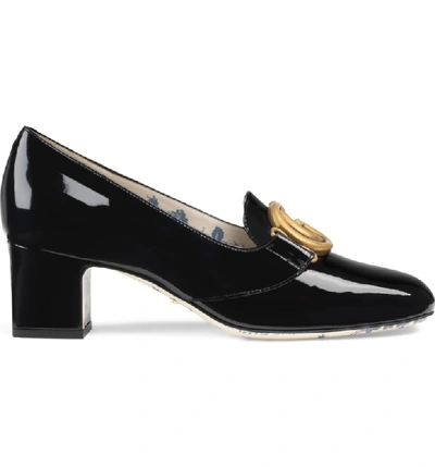 Shop Gucci Loafer Pump In Black