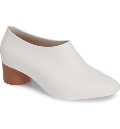Shop Melissa Mid Pump In White Brown Rubber