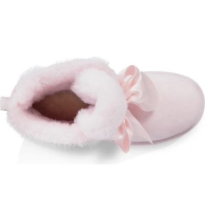 Shop Ugg Mini Gita Bow Boot In Seashell Pink