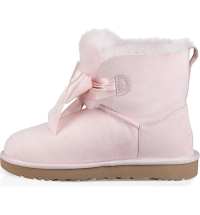 Shop Ugg Mini Gita Bow Boot In Seashell Pink