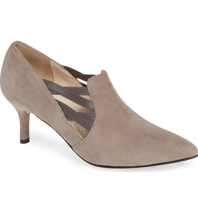 Shop Amalfi By Rangoni Paolo Pump In Stone Suede