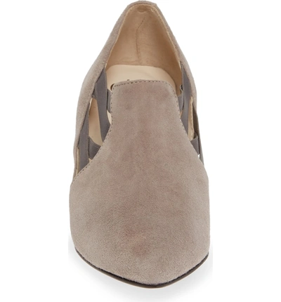 Shop Amalfi By Rangoni Paolo Pump In Stone Suede