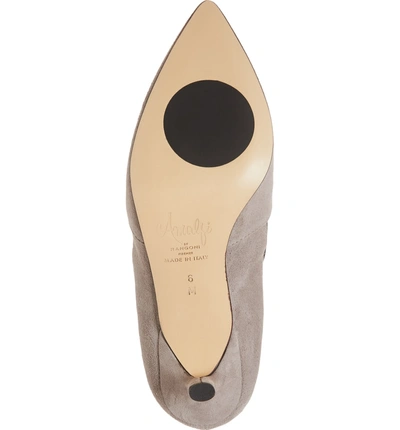 Shop Amalfi By Rangoni Paolo Pump In Stone Suede