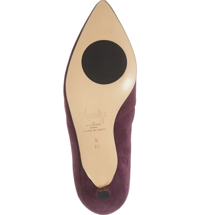 Shop Amalfi By Rangoni Paolo Pump In Eggplant Suede