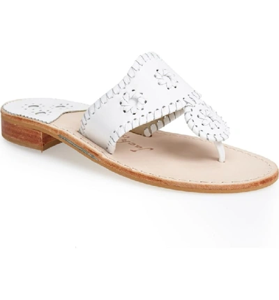 Shop Jack Rogers Whipstitched Flip Flop In White