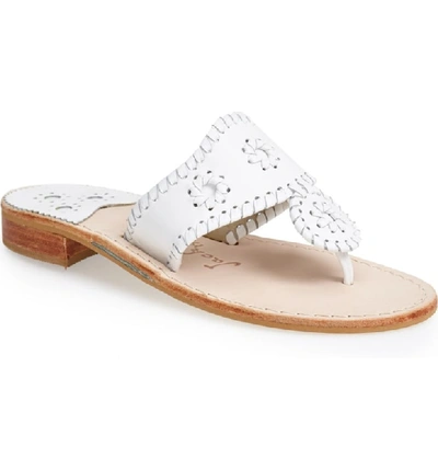 Shop Jack Rogers Whipstitched Flip Flop In White
