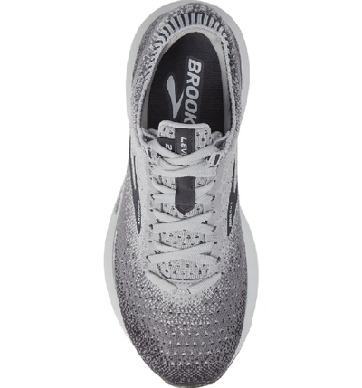 Shop Brooks Levitate 2 Running Shoe In Grey/ Ebony/ White