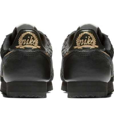 Shop Nike Classic Cortez Se Sneaker In Black/ Gold/ Summit White