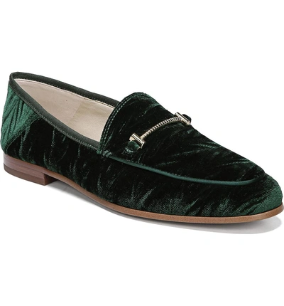 Shop Sam Edelman Lior Loafer In Emerald Velvet