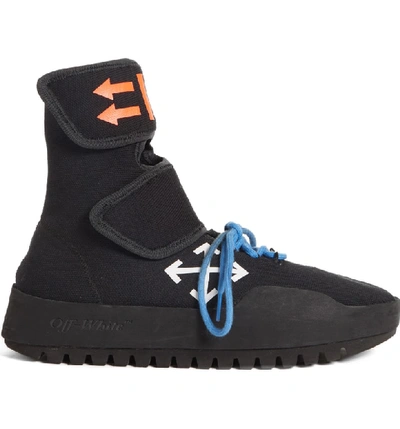 Shop Off-white Moto Wrap Sneaker In Black White