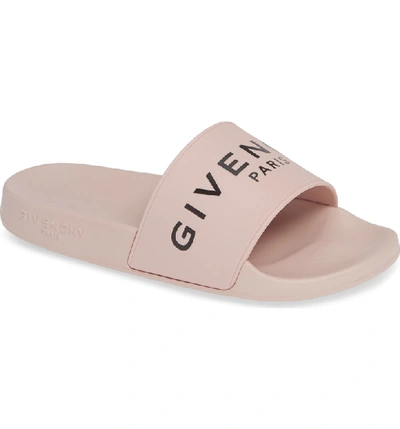 Shop Givenchy Logo Slide In Light Pink