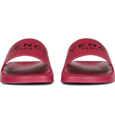 Shop Givenchy Logo Slide In 653 Fig Pink