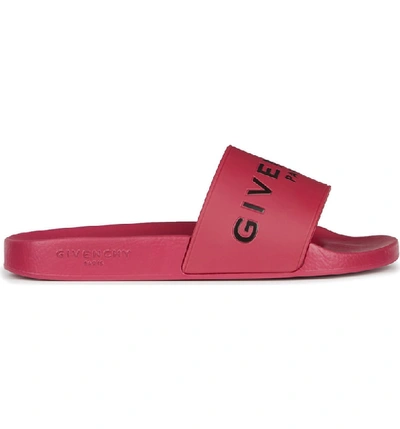 Shop Givenchy Logo Slide In 653 Fig Pink