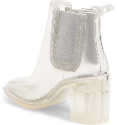 Shop Jeffrey Campbell Hurricane Waterproof Boot In Clear/ Silver