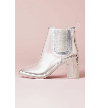 Shop Jeffrey Campbell Hurricane Waterproof Boot In Clear/ Silver