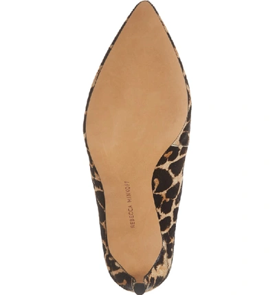 Shop Rebecca Minkoff Gabien Leopard Print Genuine Calf Hair Mule