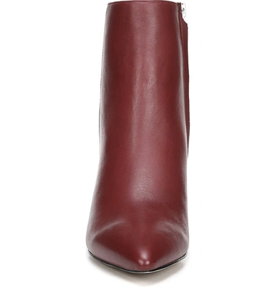 Shop Sam Edelman Hilty Bootie In Dark Cherry Leather