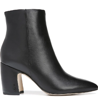 Shop Sam Edelman Hilty Bootie In Black Leather