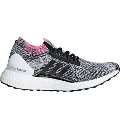 Shop Adidas Originals Ultraboost X Running Shoe In White/ Black/ Shock Pink