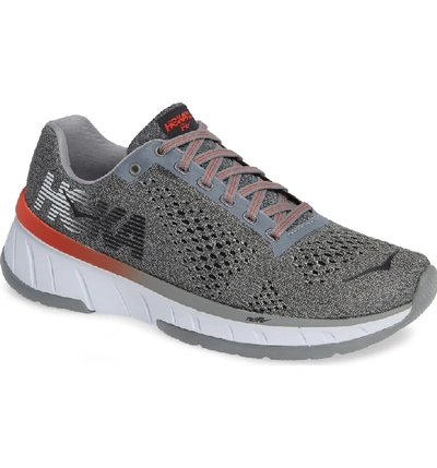 Shop Hoka One One Cavu Running Shoe In Lunar Rock/ Black