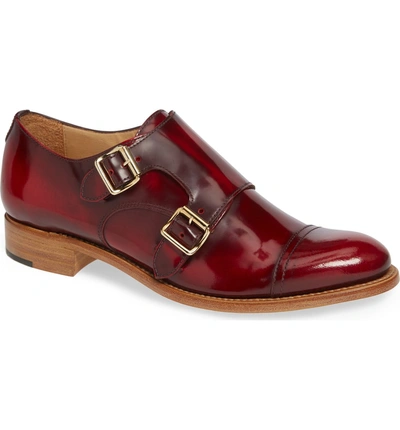 Shop The Office Of Angela Scott Mr. Colin Double Monk Strap Shoe In Scarlett