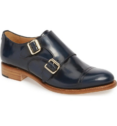 Shop The Office Of Angela Scott Mr. Colin Double Monk Strap Shoe In Ocean