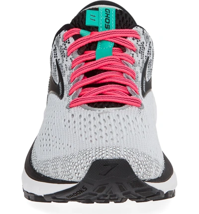 Shop Brooks Ghost 11 Running Shoe In White/ Pink/ Black