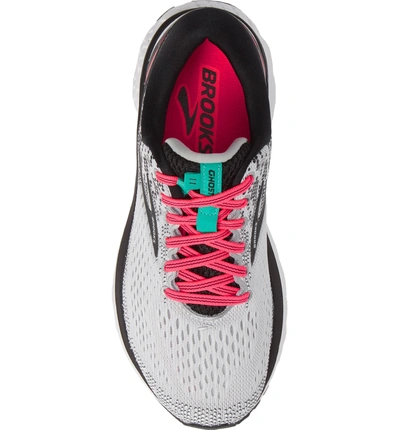 Shop Brooks Ghost 11 Running Shoe In White/ Pink/ Black
