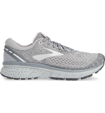 Shop Brooks Ghost 11 Running Shoe In Grey/ Silver/ White