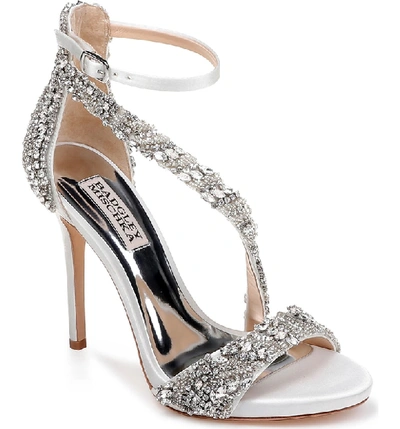 Badgley mischka venice best sale crystal embellished strappy sandal