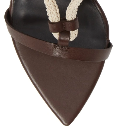 Shop Tony Bianco Manu Roped Sandal In Choc Como Leather