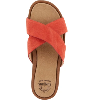 Shop G.h. Bass & Co. Stella Slide Sandal In Roma Red Suede