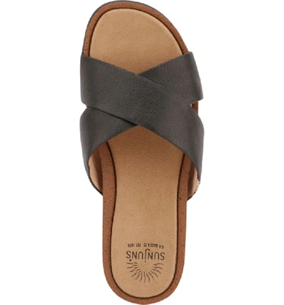 Shop G.h. Bass & Co. Stella Slide Sandal In Black Leather