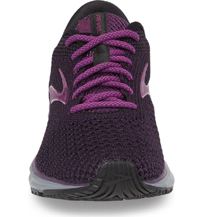 Shop Brooks Revel 2 Running Shoe In Black/ Purple/ Grey